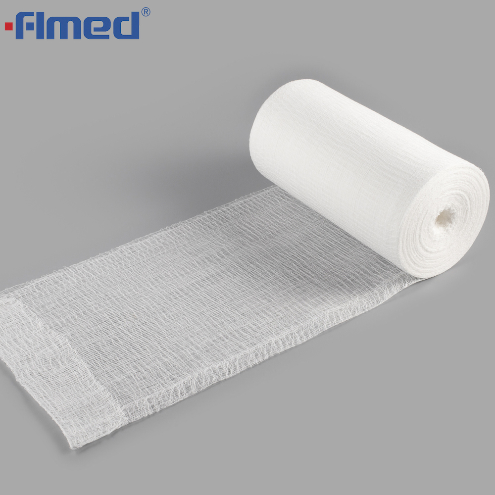 4-ply Gauze Roll 100Yard 13Thread White And Blue Kraft Paper