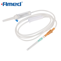 Disposable Medical IV Administration Sets with Needle Luer Slip 150cm