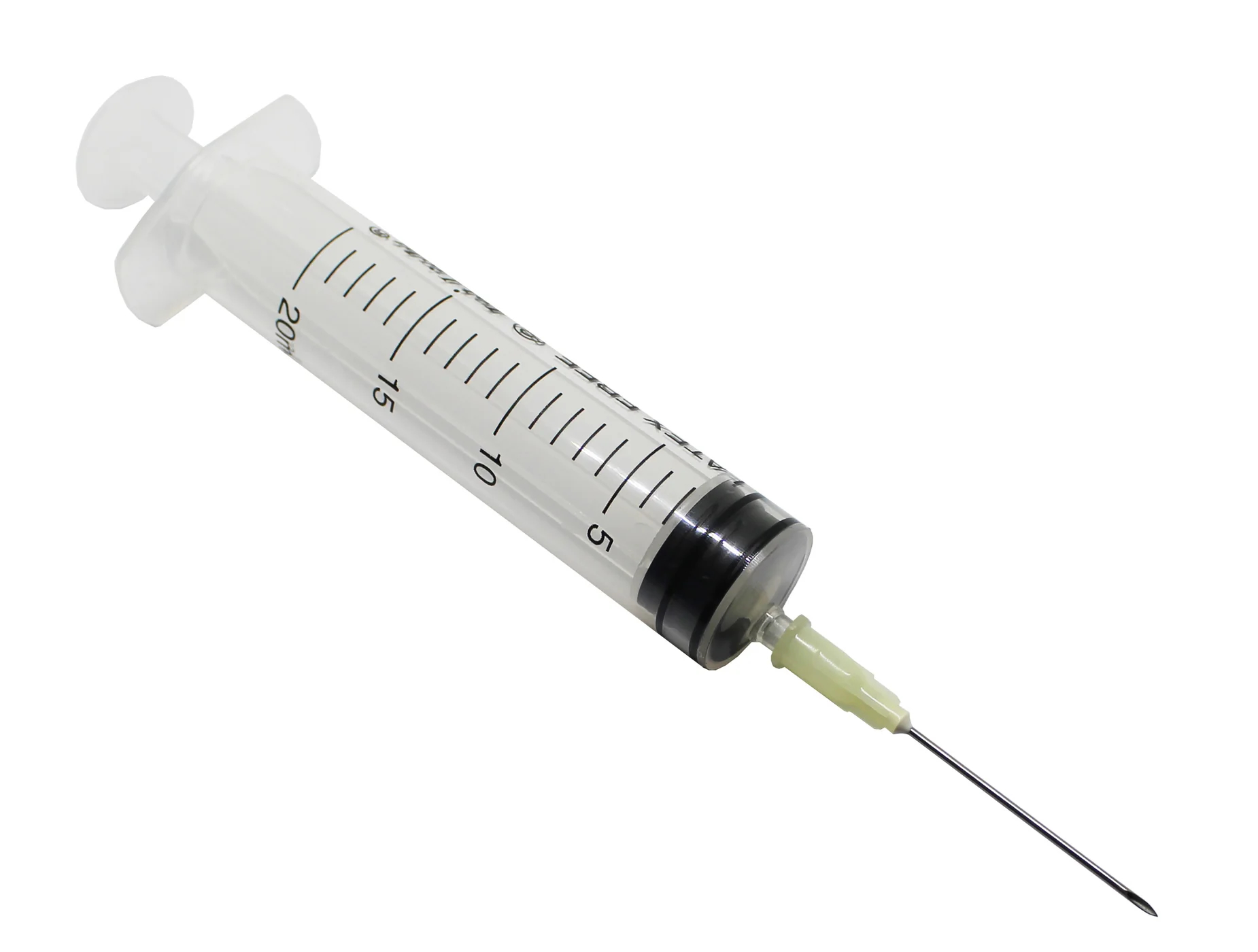 20ml syringe with 19g hypodermic needle included