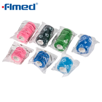 Colored Non-woven Self-Stick Cohesive Wrap 
