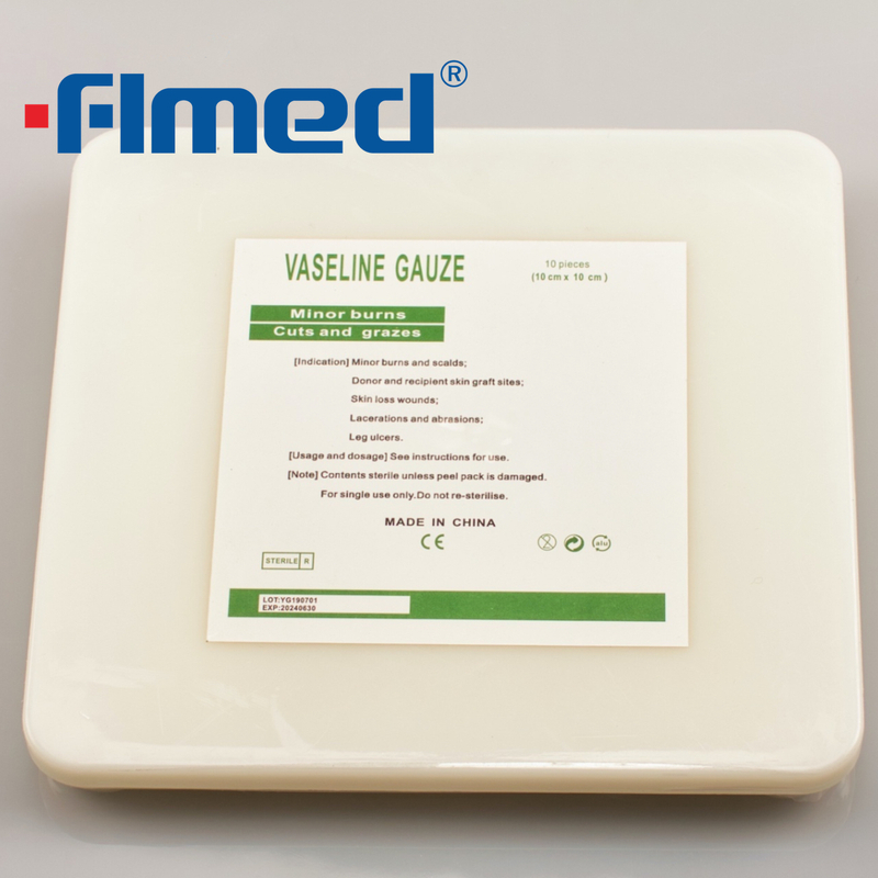 sterile paraffine vaseline gauze,wound dressing from China manufacturer