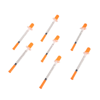 Disposable Insulin Syringe with fixed 0.3ml/0.5ml/1ml sterile individual packaging CE approved