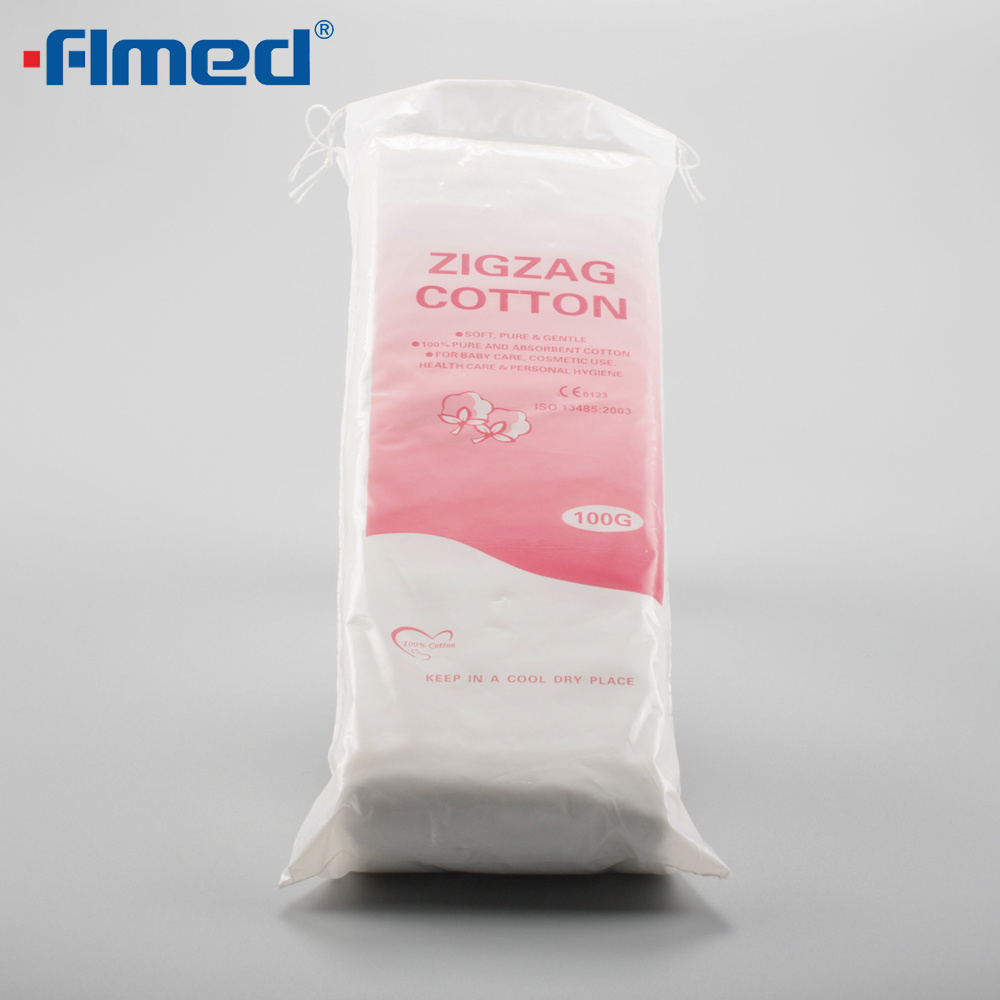100% Pure Cotton ZigZag cotton wool