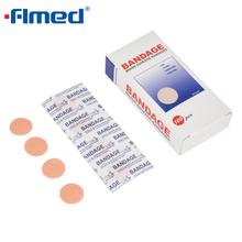 Aidplast Round Shape First Aid Plaster Skin Color for Wound Care 