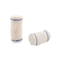 HospiCrepe 10cm X 4.5m Individually Wrapped Elastic Crepe Bandage Pack of 12 Rolls