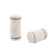 HospiCrepe 10cm X 4.5m Individually Wrapped Elastic Crepe Bandage Pack of 12 Rolls