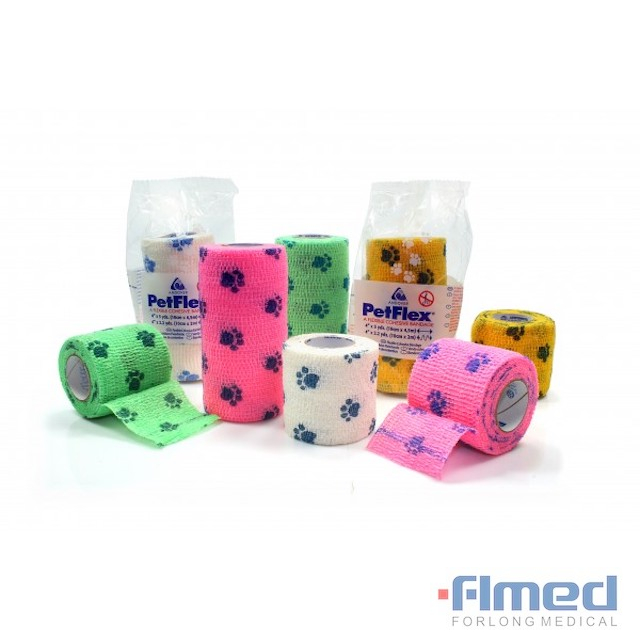 Non-woven Printed Cohesive Bandage for VET