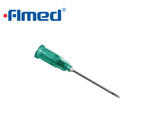 21G Hypodermic Needle (0.8mm X 25mm) Green (21G X 1.0" Inch) 