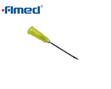 20G Hypodermic Needle (0.9mm X 25mm) Yellow (20G X 1.0" Inch)