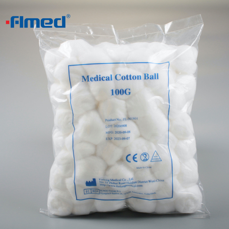 Sterile Medical Cotton Balls - 100% Cotton, Individually Packaged, ETO Sterilized (3 Balls/pack, 20 Packs/box)