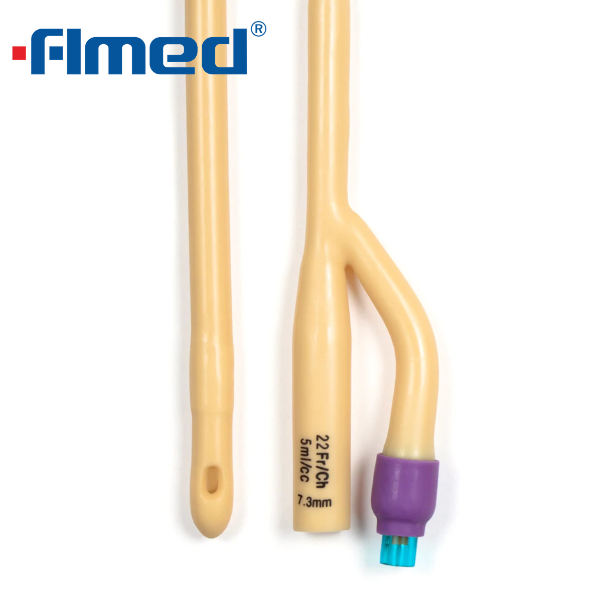 2-Way Silicone Coated Latex Foley Catheter With 5cc Balloon Capacity