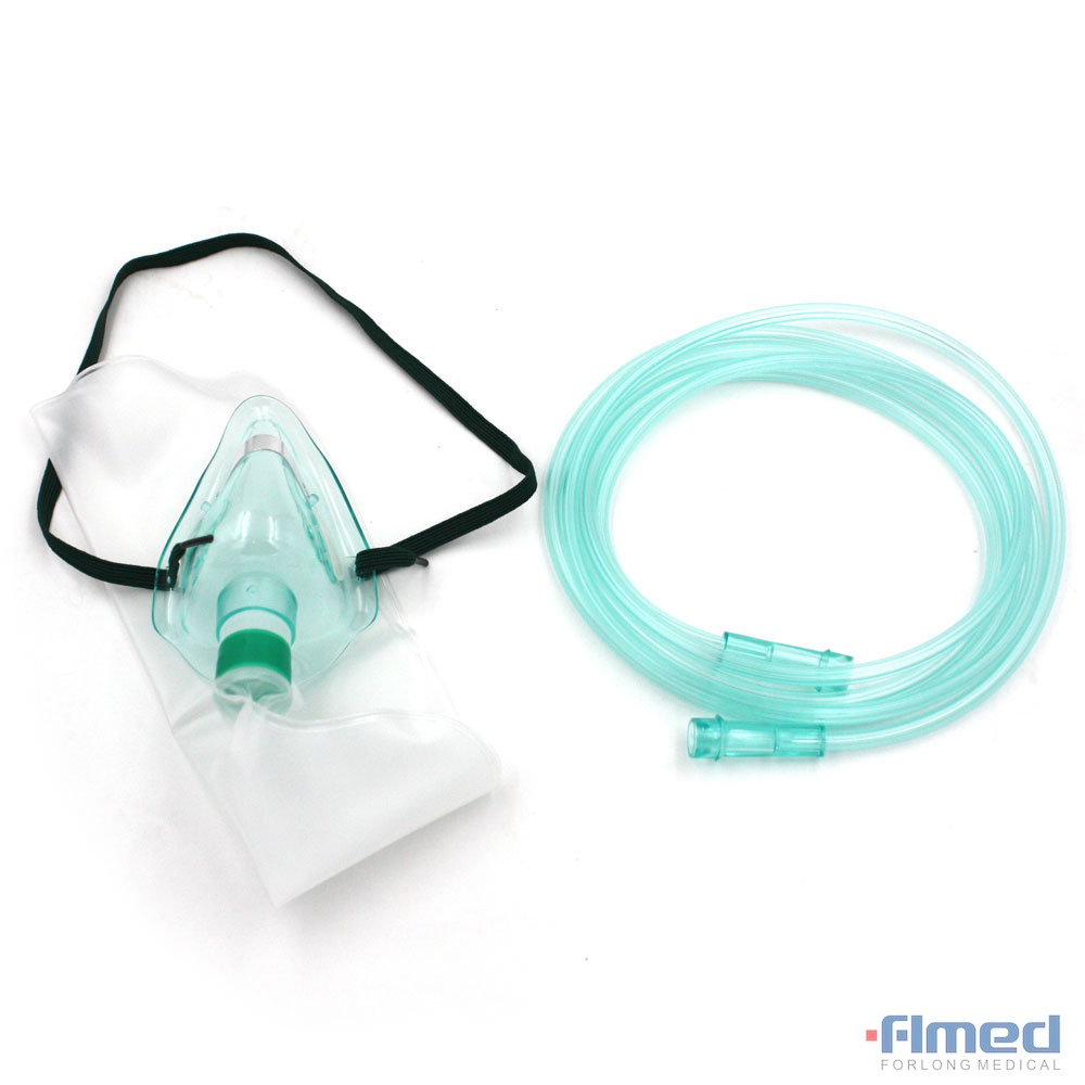 What is an oxygen mask with reservoir bag?