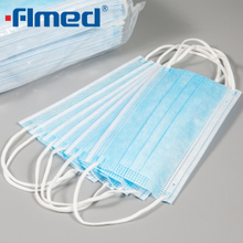 Disposable 3-Ply Nonwoven Surgical Face Mask with Tie on