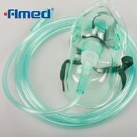 DISPOSABLE OXYGEN MASK WITH TUBING MIDDLE-CONCENTRATION ADULT