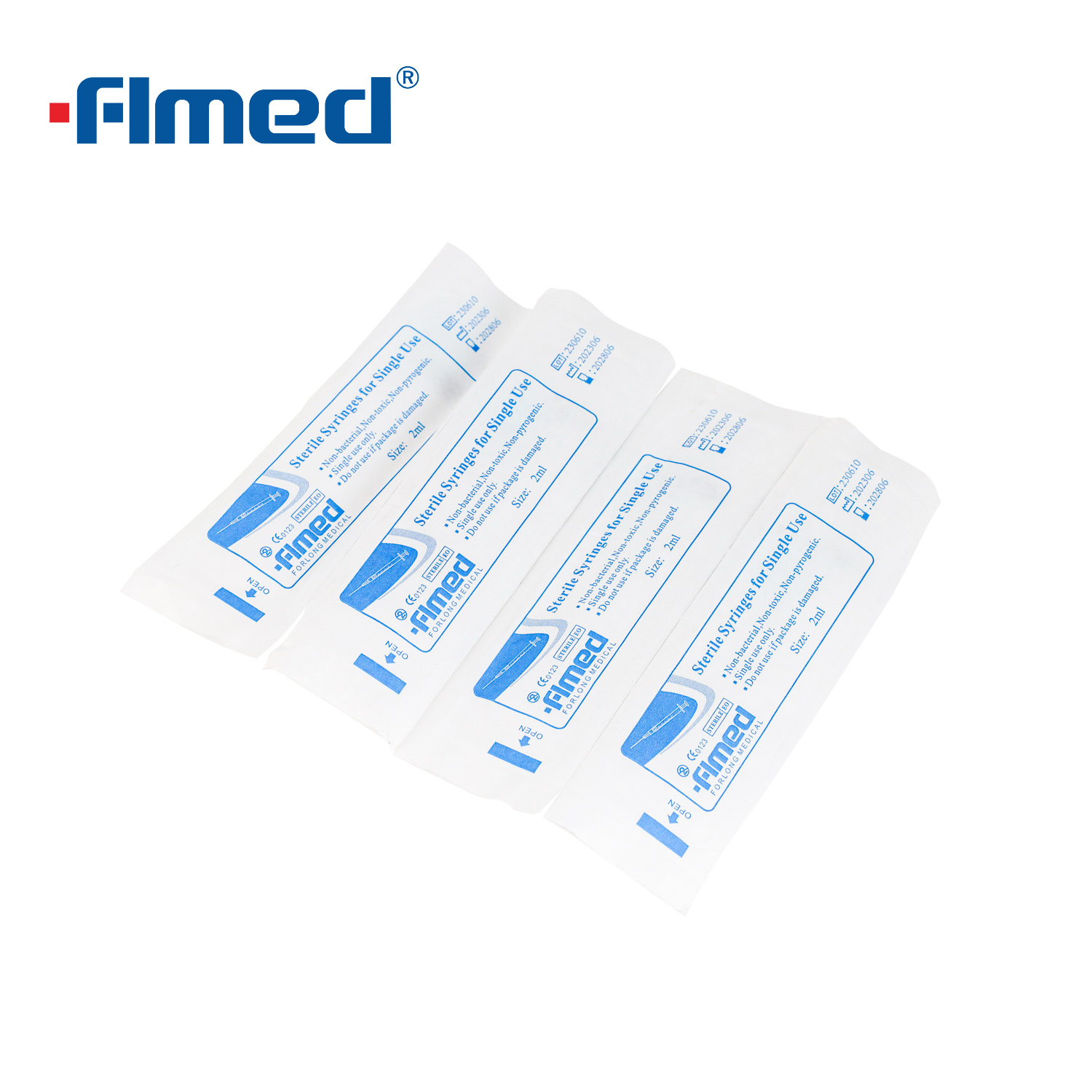3-part Disposable Syringes with Needles 100PCS/Box