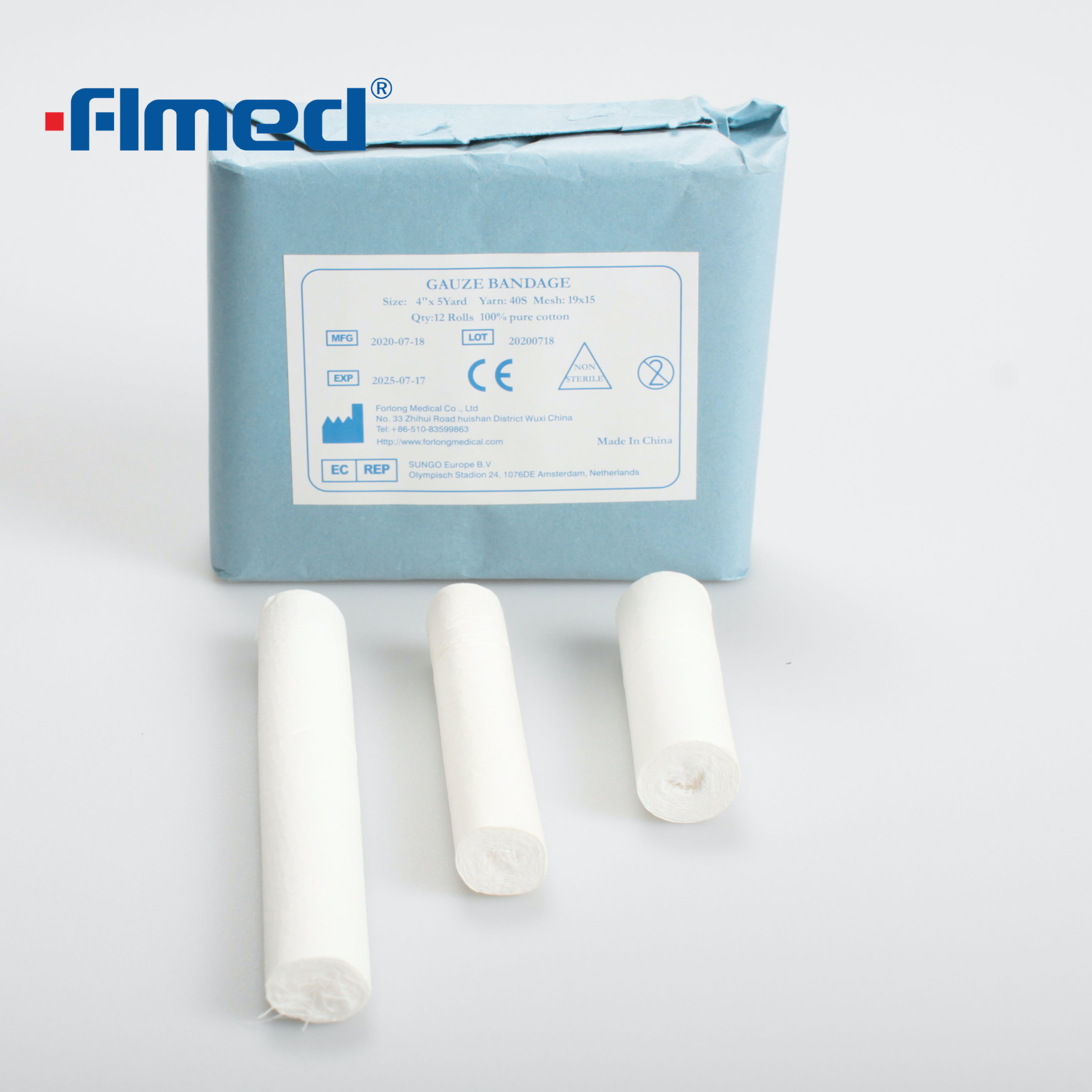 conforming absorbent cotton gauze bandage