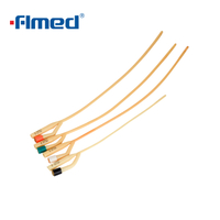 3-way Standart Latex Silicone Coated Foley Catheter