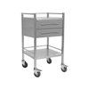 CliniCart Stainless Instrument Trolley 500x500x900mm 6 Inch Drawers X 2