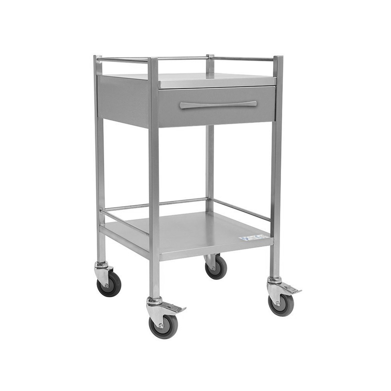 Clinicart Stainless Instrument Trolley 500x500x900mm